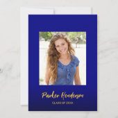 Navy Blue Gold 2 Aankondiging van de grootfotograf (Voorkant)