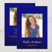 Navy Blue Gold 2 Aankondiging van de grootfotograf (Voorkant / Achterkant)