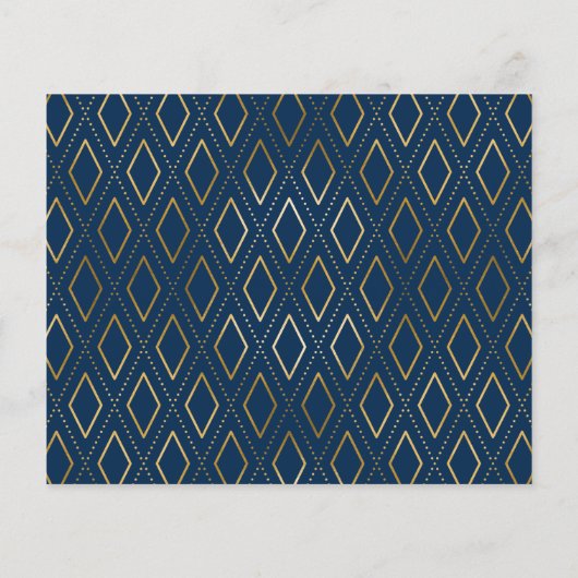 Navy Blue Gold 3 Foto Afstuderen Hartelijk dank (Achterkant)