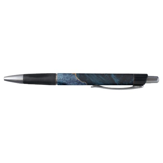 Navy Blue Gold Agate Geode Professional Business Pen (Bodem)