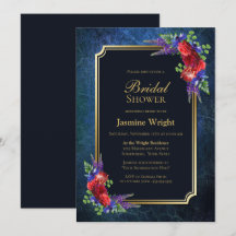 Navy Blue Gold Burgundy Roos Vrijgezellenfeest