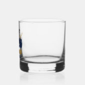 Navy Blue Gold Class of 2026 Graduation Whisky Glas (Links)