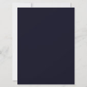 Navy Blue & Gold Confetti 20e trouwdag Kaart (Achterkant)