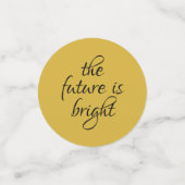 Navy Blue Gold Glitter Dust Afstuderen Bedankt Confetti (Kleine voorkant)