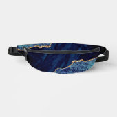 Navy Blue Gold Glitter Sparkle Fanny Pack Heuptasje (Voorkant)