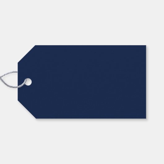 Navy Blue Gold Law School Afstudeerfeest Cadeaulabel (Achterkant Horizontaal)