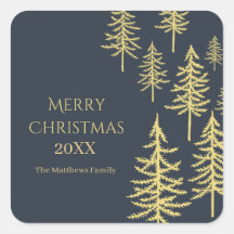 Navy Blue & Gold Merry Kerstmis 2022