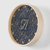 Navy Blue Gold Newly Weds Wedding Monogram Decor S (Hoek)