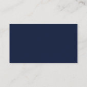 Navy Blue Gold QR Code Minimalist Professional Visitekaartje (Achterkant)