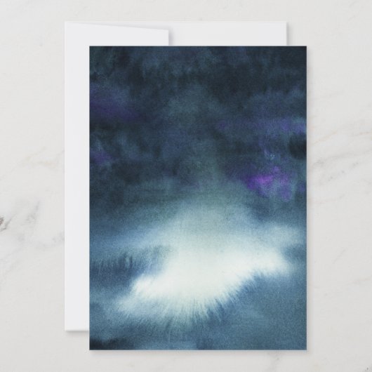 Navy Blue Gold-repetitie Kaart (Achterkant)