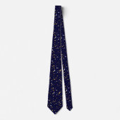 Navy Blue Gold Star Pattern-werk, Afstuderen, cade Stropdas (Voorkant)