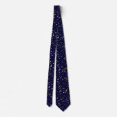 Navy Blue Gold Star Pattern-werk, Afstuderen, cade Stropdas (Achterkant)