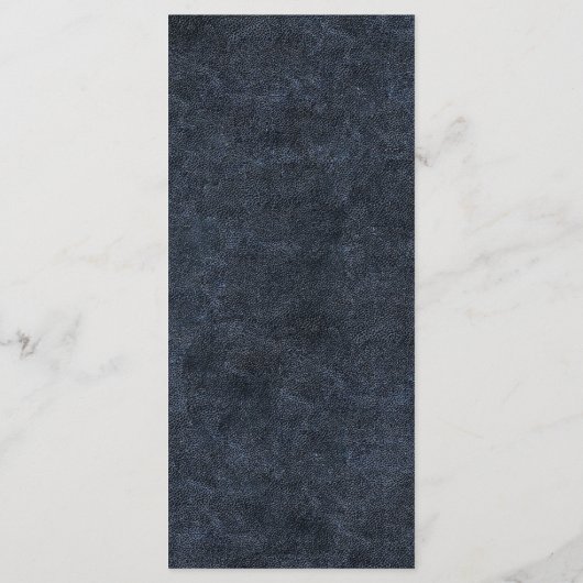 Navy Blue Gold String Lights Bokeh Wedding Menu (Achterkant)