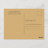 Navy Blue Gold String Lights Engagement Party Briefkaart (Achterkant)