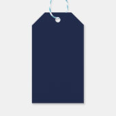 Navy Blue Gold Verpleegschool RN Afstuderen Cadeaulabel (Achterkant)