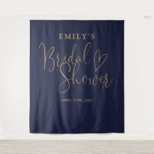 Navy Blue Gold Vrijgezellenfeest Foto Achtergrond