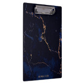 Navy Blue Golden Marble Klembord (Rechts)