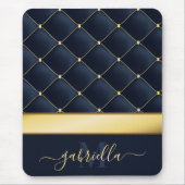 Navy Blue Golden Muismat (Voorkant)