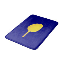 Navy Blue Golden Yellow Tulip Floral Colorful Cute