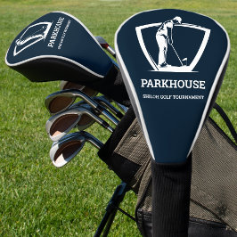 Navy Blue Golfers Naam Toernooi Golfheadcover