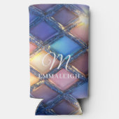 Navy Blue Goud Blush Glamour Seltzer Blikjeskoeler (Achterkant)