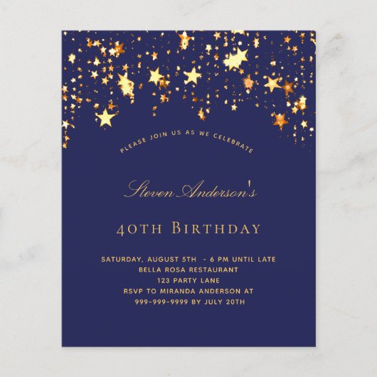 Navy blue goustars (Voorkant)