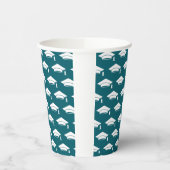 Navy Blue Graduation Caps Papieren Bekers (Links)