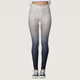 Navy Blue Gray White Leggings