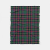 Navy Blue, Green en Red Logan Clan Tartan Fleece Deken (Voorkant)