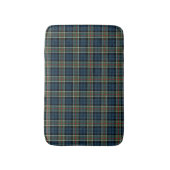 Navy Blue, Green en Red Scottish Tartan Badmat (Voorkant Verticaal)
