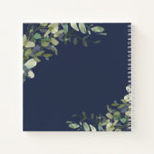 Navy Blue Greenery Letters to Daughter Keepomwille Notitieboek (Achterkant)