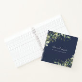 Navy Blue Greenery Letters to Daughter Keepomwille Notitieboek (Binnen)