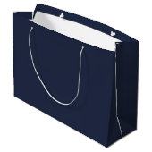 Navy Blue Groot Cadeauzakje (Achterkant Gekanteld)