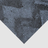 Navy Blue Grunge Chevron Tissuepapier (Detail)