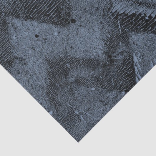 Navy Blue Grunge Chevron Tissuepapier (Detail)