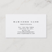 Navy Blue Grungy Gold Marble Vip Visitekaartje (Achterkant)