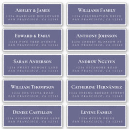 Navy Blue Guest Adresetiketten BESTELLEN 6" of 8"! Sticker