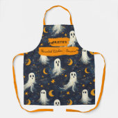 Navy Blue Halloween Schort met geesten, sterren, m (Voorkant)