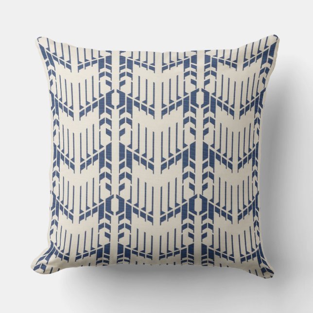 Navy Blue Hamilton Accent Pillow Kussen (Voorkant)