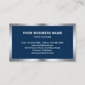 Navy Blue Handyman Repair Tools Electricia Visitekaartje (Achterkant)