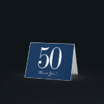 Navy Blue - Hartelijk dank - Modern Blue White Bedankkaart<br><div class="desc">Moderne Navy Blue bedankt je kaarten met vetgedrukte,  witte tekst,  bewerken zoals je wilt!</div>