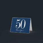 Navy Blue - Hartelijk dank - Modern Blue White Bedankkaart<br><div class="desc">Moderne Navy Blue bedankt je kaarten met vetgedrukte,  witte tekst,  bewerken zoals je wilt!</div>