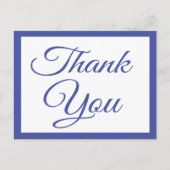 Navy Blue Hartelijk dank voor uw Briefkaart (Voorkant)