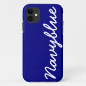 Navy Blue  Hoesje iPhone 5 Hoesje (Achterkant)