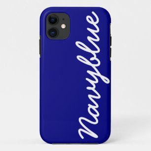 Navy Blue  Hoesje iPhone 5 Hoesje