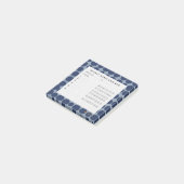 Navy Blue Inkt Stip Weekelijkse Gewoonte Tracker Post-it® Notes (Schuin)