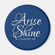 Navy Blue Inspirerend Arise en Shine Christelijk