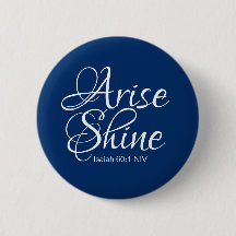 Navy Blue Inspirerend Arise en Shine Christelijk