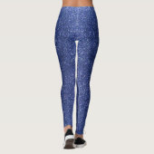 Navy Blue Jeans  Denim Glitter Sparkles Leggings (Achterkant)