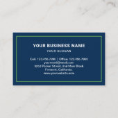 Navy Blue Junk Removal Service Vuilniswagen Visitekaartje (Achterkant)